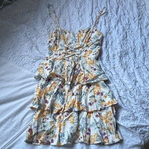 Floral Tiered Corset Summer Dress